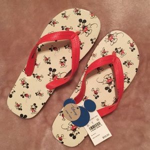 NWT Junkfood Mickey Mouse Flip Flops